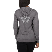 Load image into Gallery viewer, Product Hive Unisex Zip Hoodie with Bee

